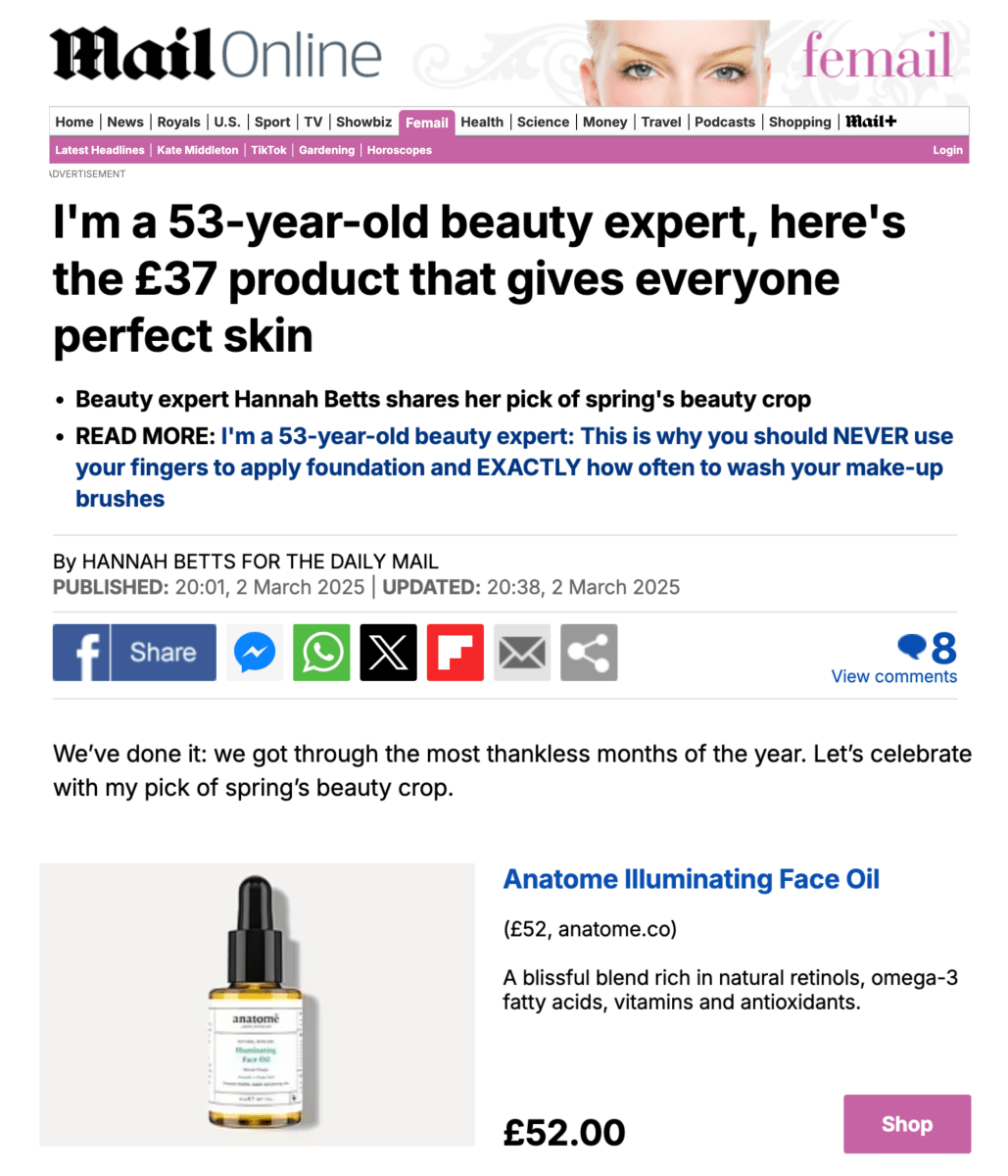Illuminating Rose-hip, Grape Seed & Avocado Face Oil – view 7