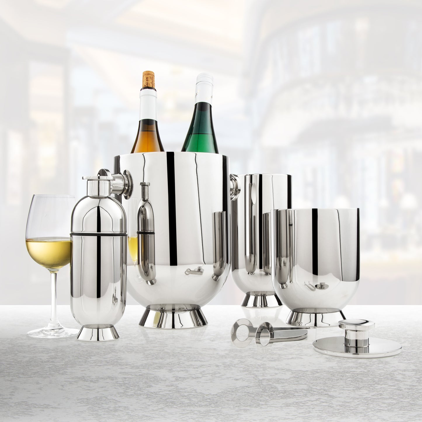 Trombone Barware Set