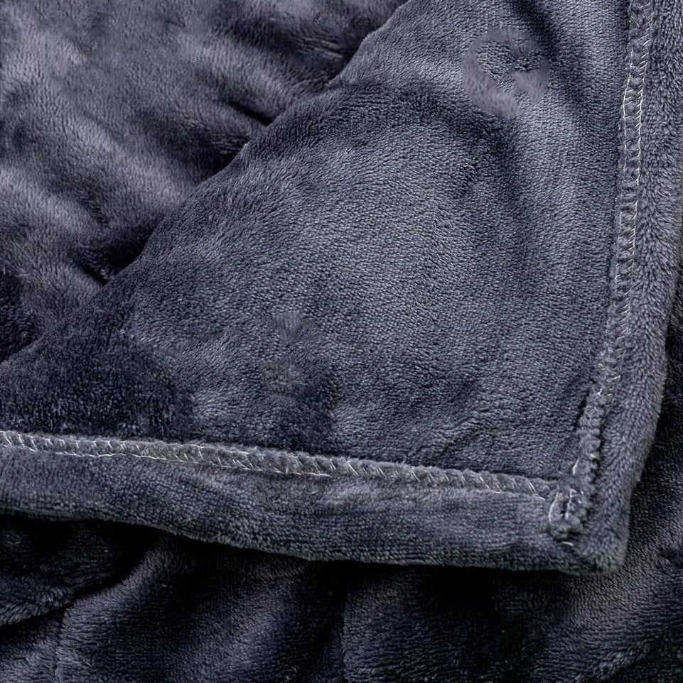 Grey Heated Electric Fleece Throw Blanket - 10 Heat Settings, 160cm – view 4