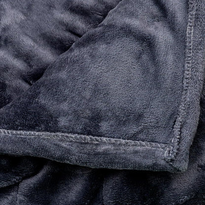 Grey Heated Electric Fleece Throw Blanket - 10 Heat Settings, 160cm – view 4