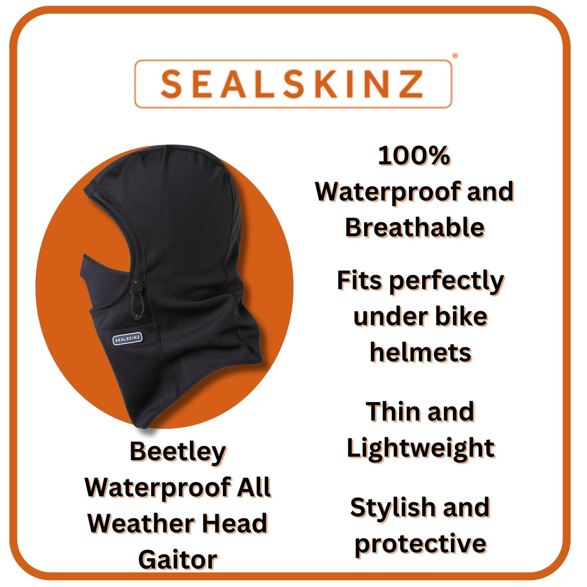Mens Waterproof All Weather Head Gaitor – view 3