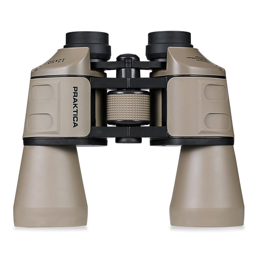 Praktica Falcon 12x50mm Porro Prism Field Binoculars - Sand