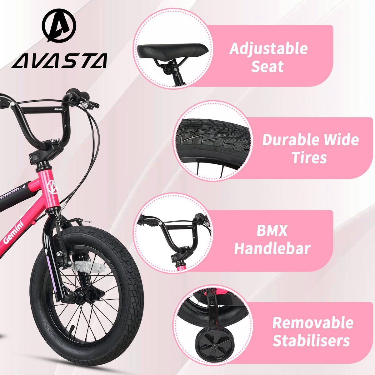 Glerc 16" Bmx Style Kids Bike for 4 - 7 Years Old Kids - Gemini – view 9