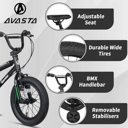 Glerc 14" Bmx Style Kids Bike for 3 - 5 Years Old Kids - Gemini – view 4