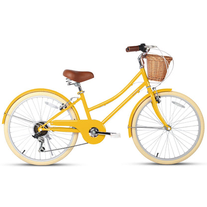 Glerc 24 Inch Beach Cruiser Hybrid Kids Bike - Missy – view 6