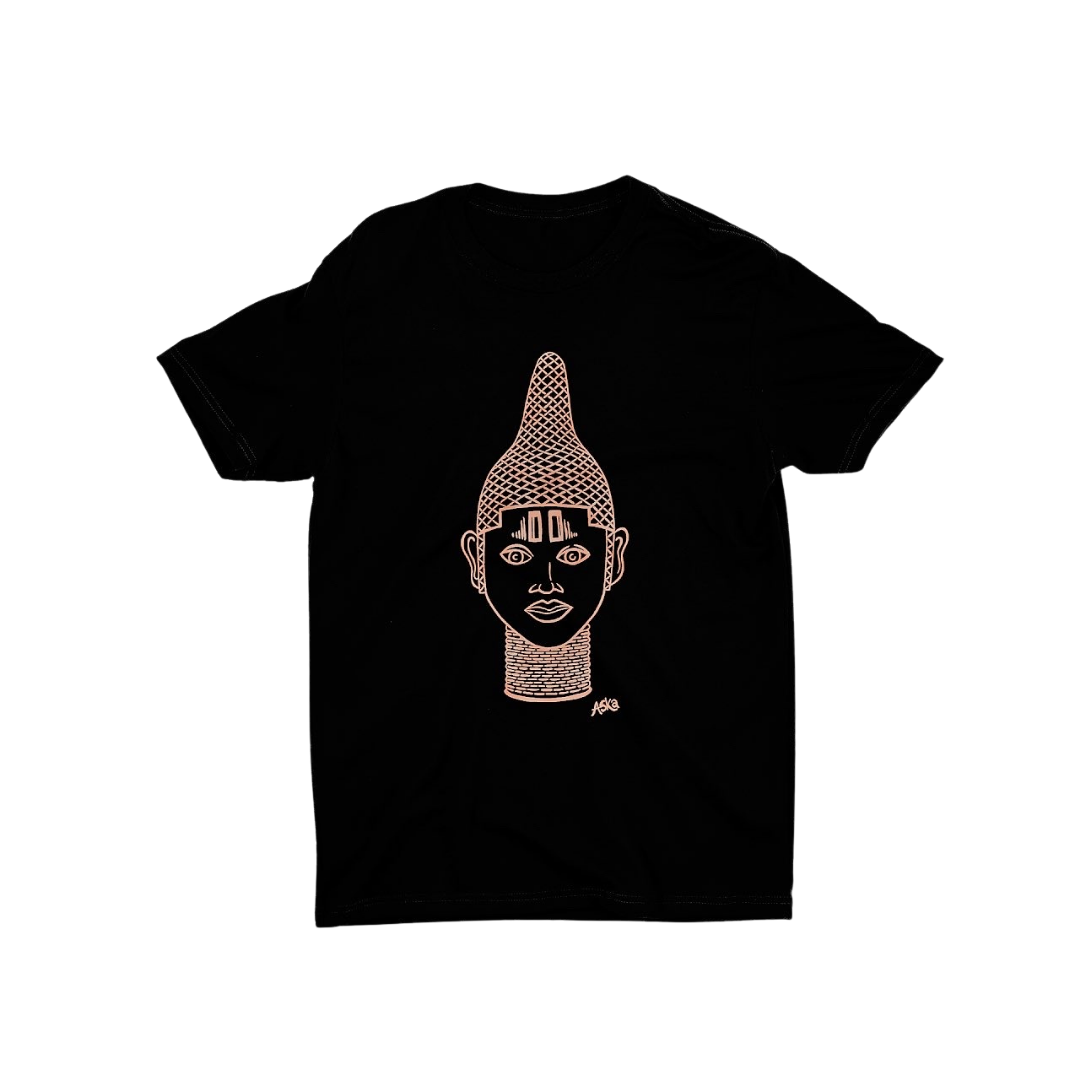 IYOBA ART EARTH POSITIVE-ROSEGOLD ON BLACK