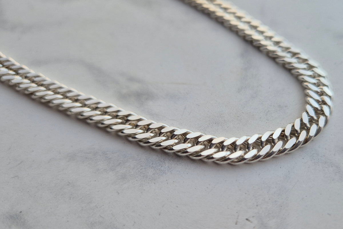 925 Sterling Silver 6.2mm Diamond Cut Cuban Link Chain – view 2