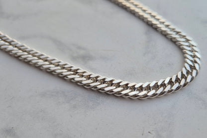 925 Sterling Silver 6.2mm Diamond Cut Cuban Link Chain – view 2