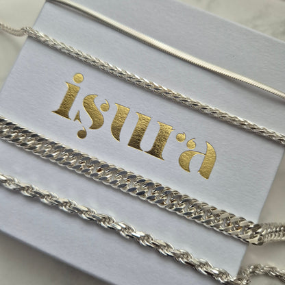 925 Sterling Silver 6.2mm Diamond Cut Cuban Link Chain – view 7