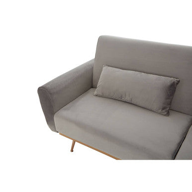 Grey Velvet Sofa Bed, Hatton