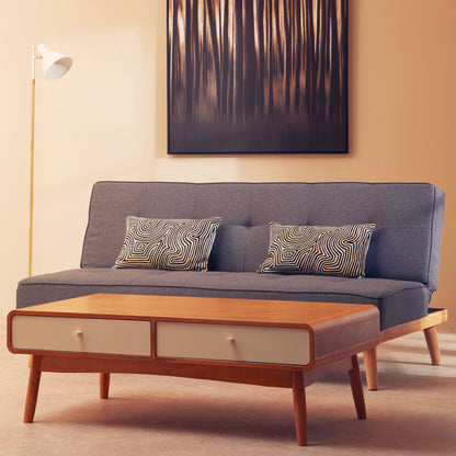 3 Seater Grey Sofa Bed, Stockholm