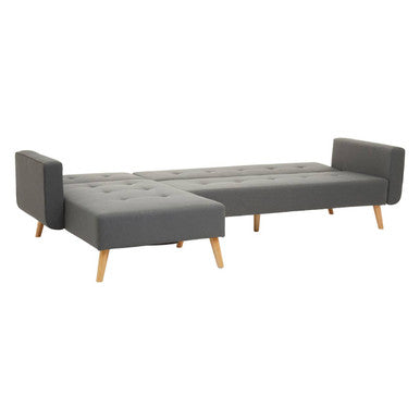 Grey Linen Corner Sofa Bed, Hansa Hagen