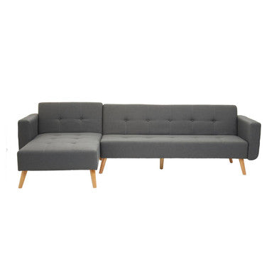 Grey Linen Corner Sofa Bed, Hansa Hagen