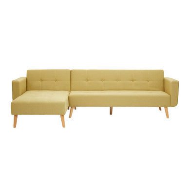 Olive Linen Corner Sofa Bed, Hansa Hagen