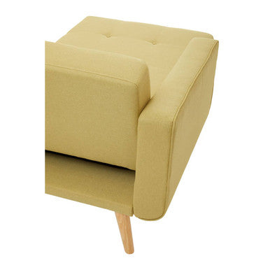 Olive Linen Corner Sofa Bed, Hansa Hagen