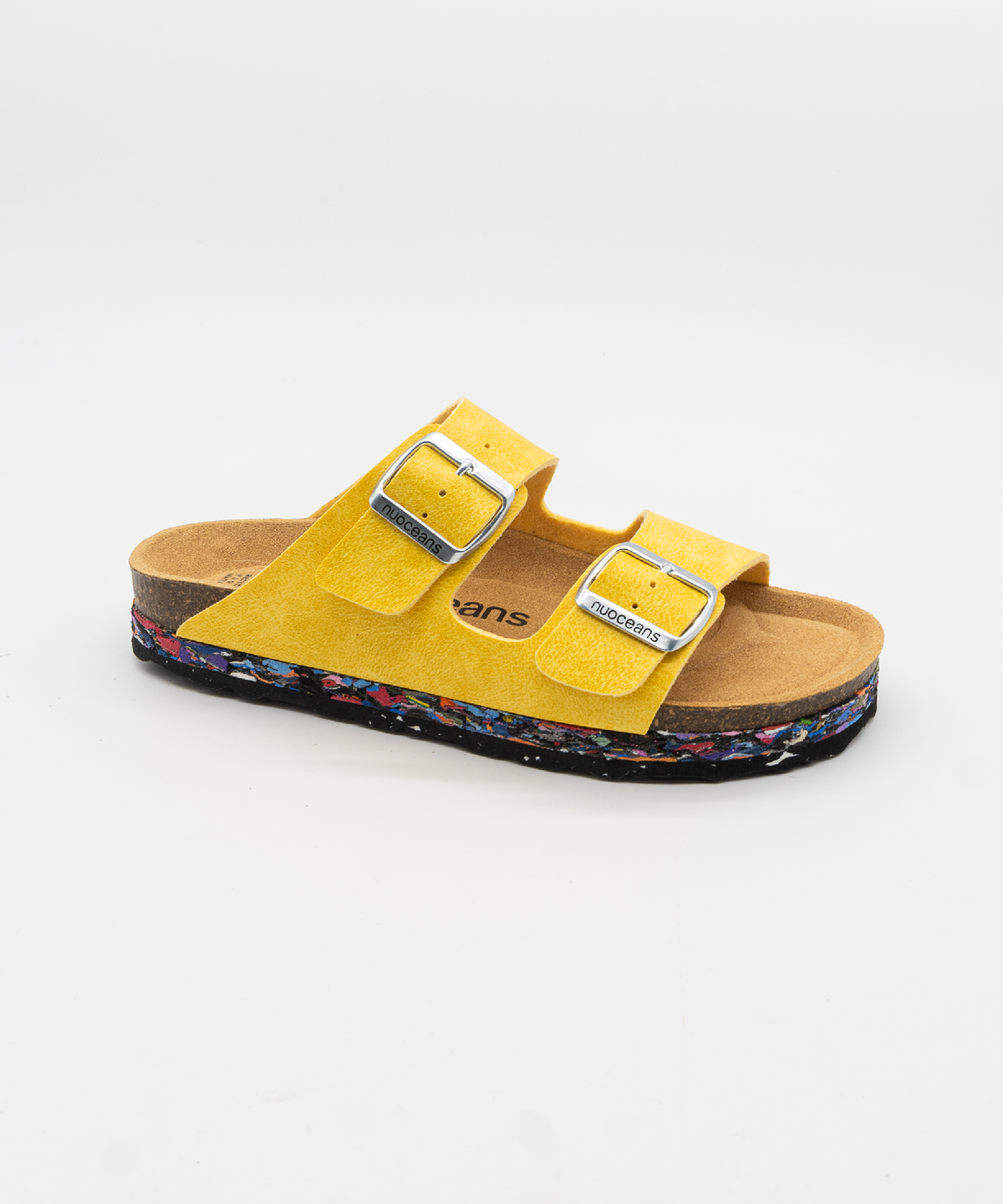 Yuzu Recycled Vegan Leather Sandal - Yellow – view 3