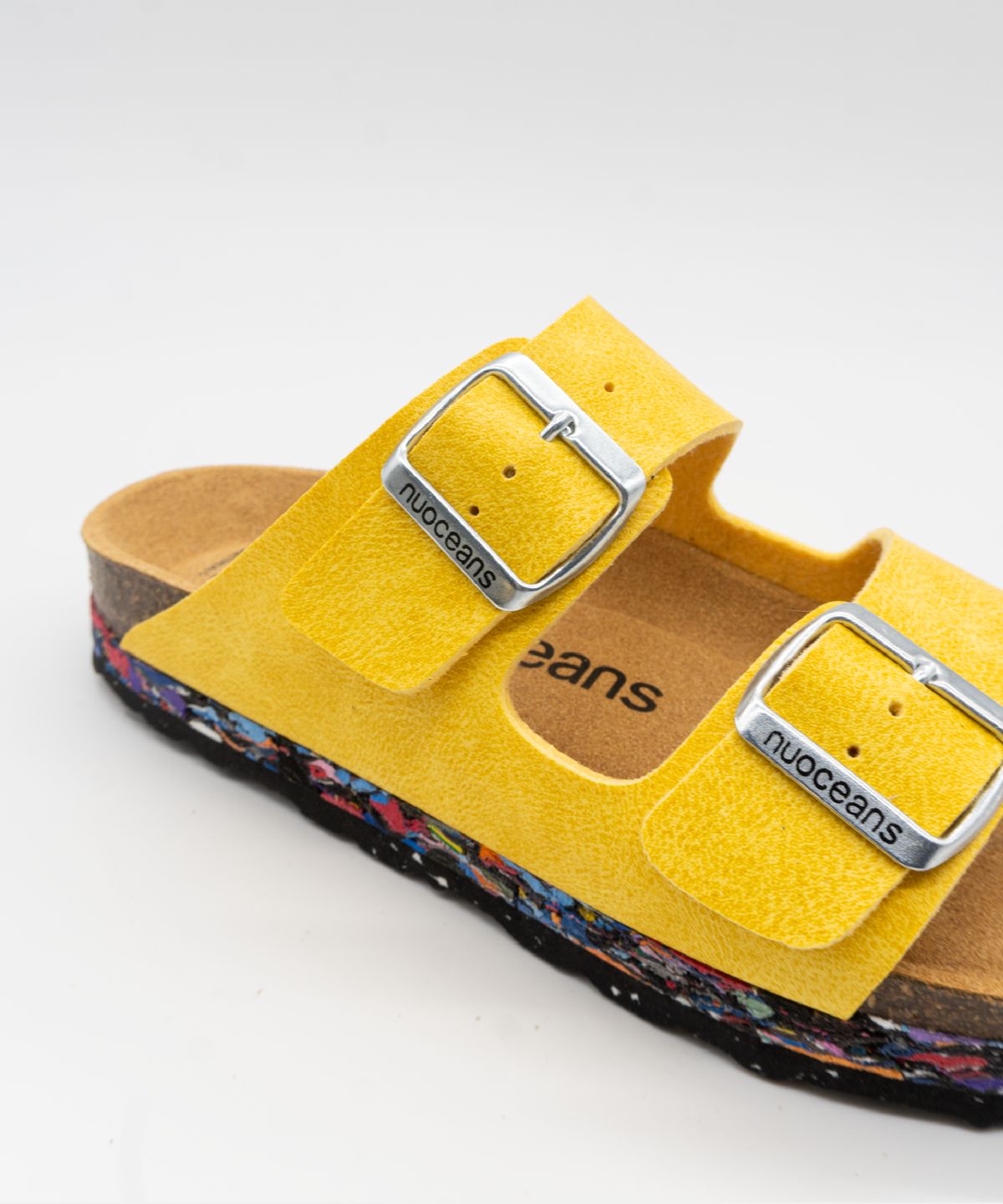 Yuzu Recycled Vegan Leather Sandal - Yellow – view 4