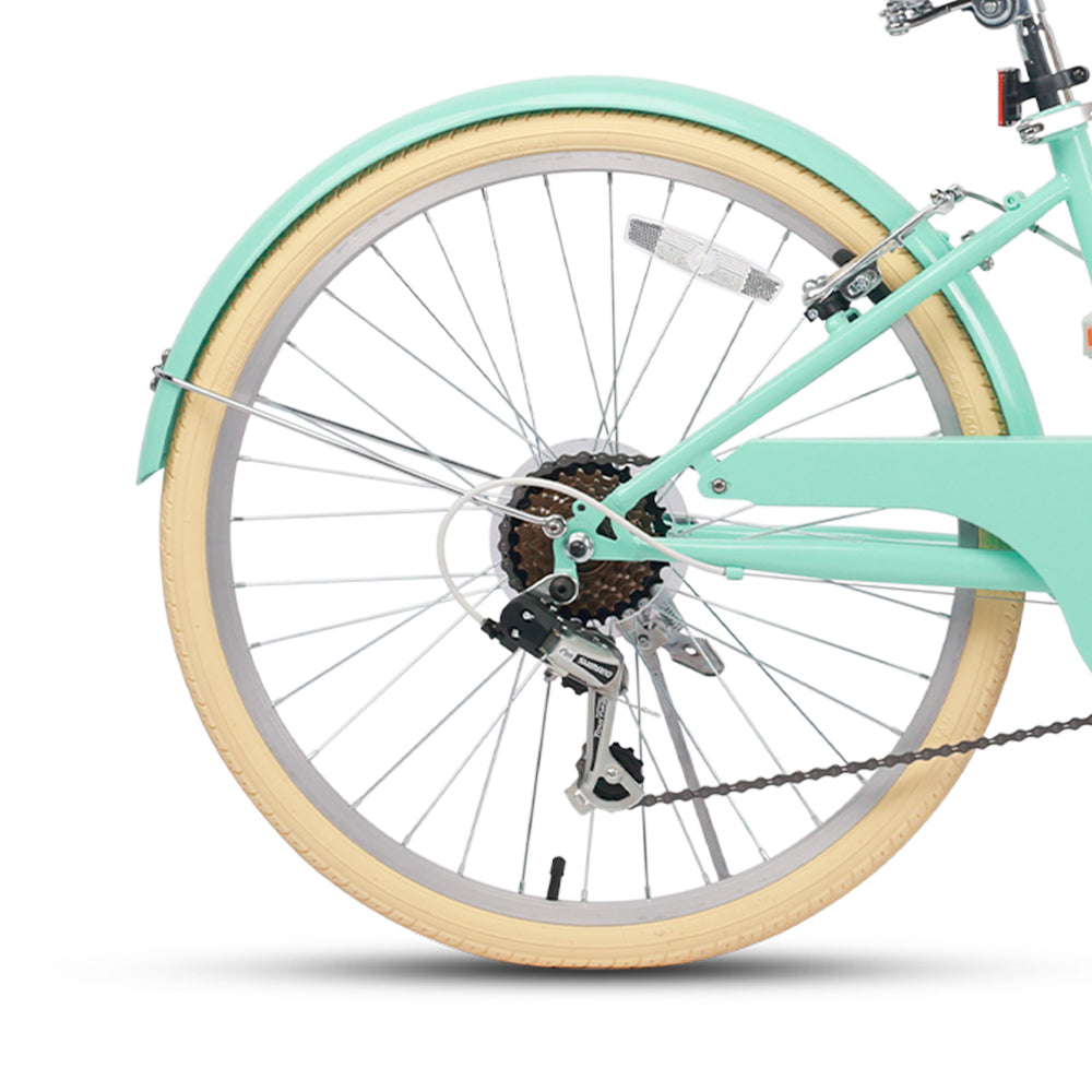 Glerc 26 Inch Beach Cruiser Hybrid Kids Bike - Missy – view 5