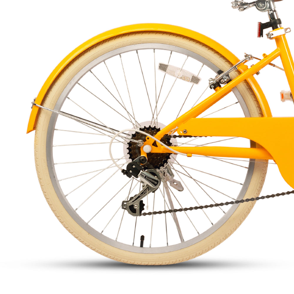 Glerc 24 Inch Beach Cruiser Hybrid Kids Bike - Missy – view 10