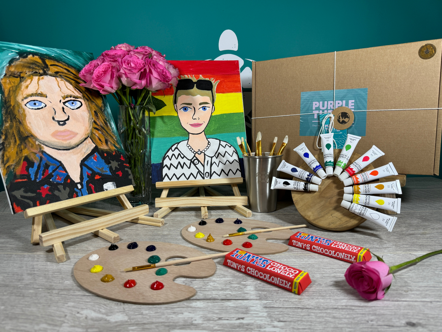 Paint My Partner Date Night Gift Set