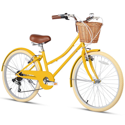Glerc 24 Inch Beach Cruiser Hybrid Kids Bike - Missy – view 8