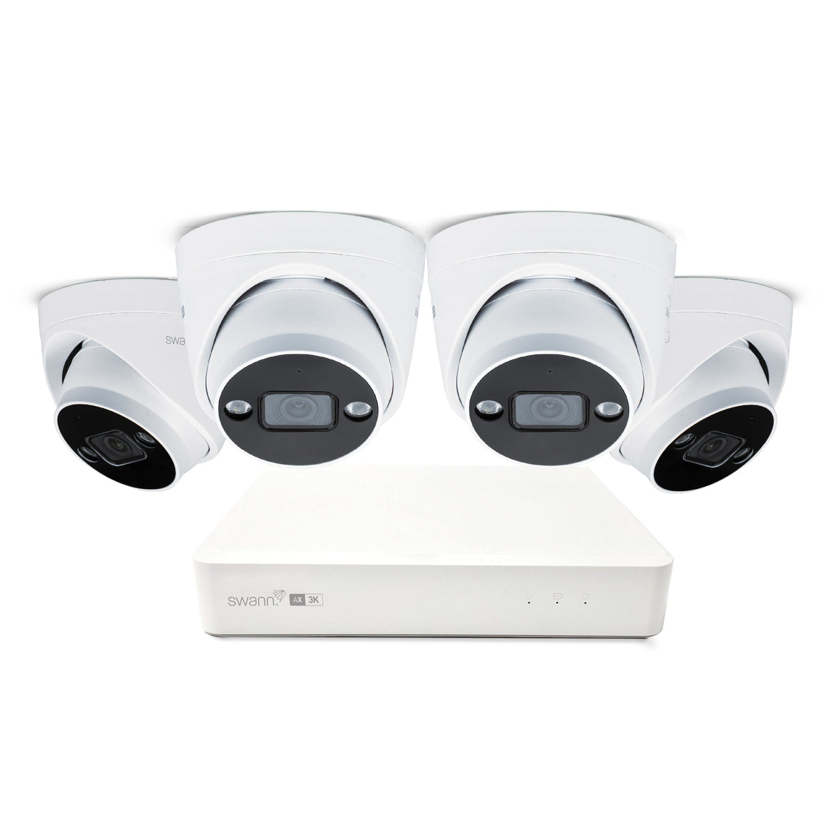 Swann AdvancedX 5Mp 1Tb 8-Channel Wired Nvr Cctv with 4 Dome Camera Kit
