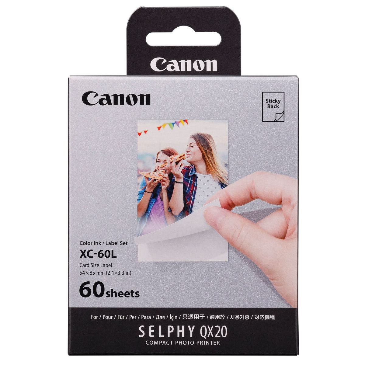 Canon Xc-60L 54 x 85mm Card Size Photo Paper for Qx20 Printer - Pack of 60 – view 2