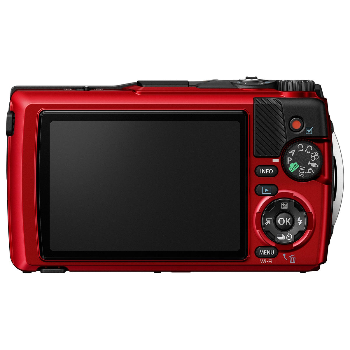 Om System Tg-7 12Mp 4x Zoom Tough Compact Camera - Red & Black – view 4
