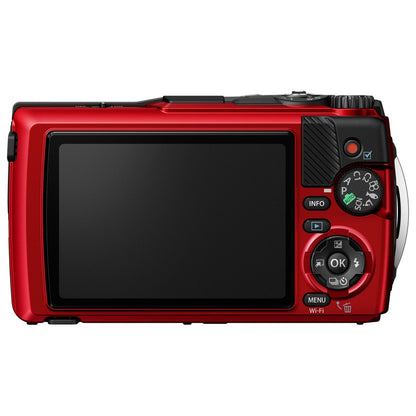 Om System Tg-7 12Mp 4x Zoom Tough Compact Camera - Red & Black – view 4