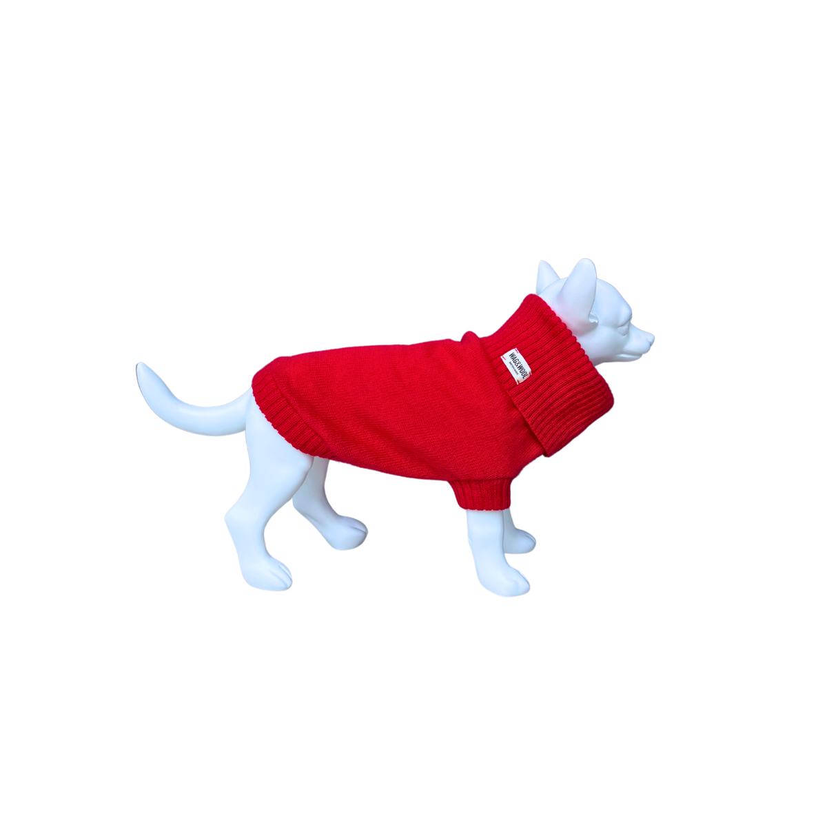 Cherry Red British Wool Jumper – view 3