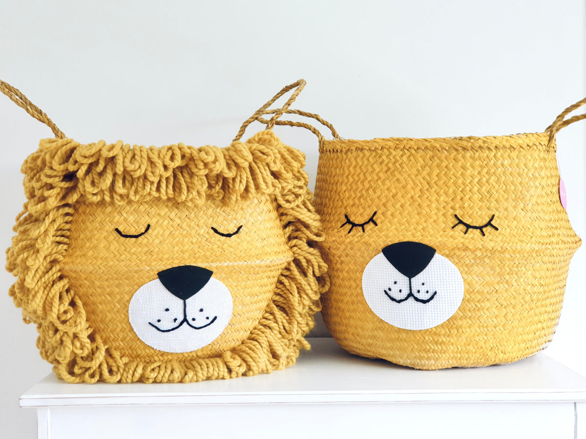 Yellow Lioness Basket - Extra Large
