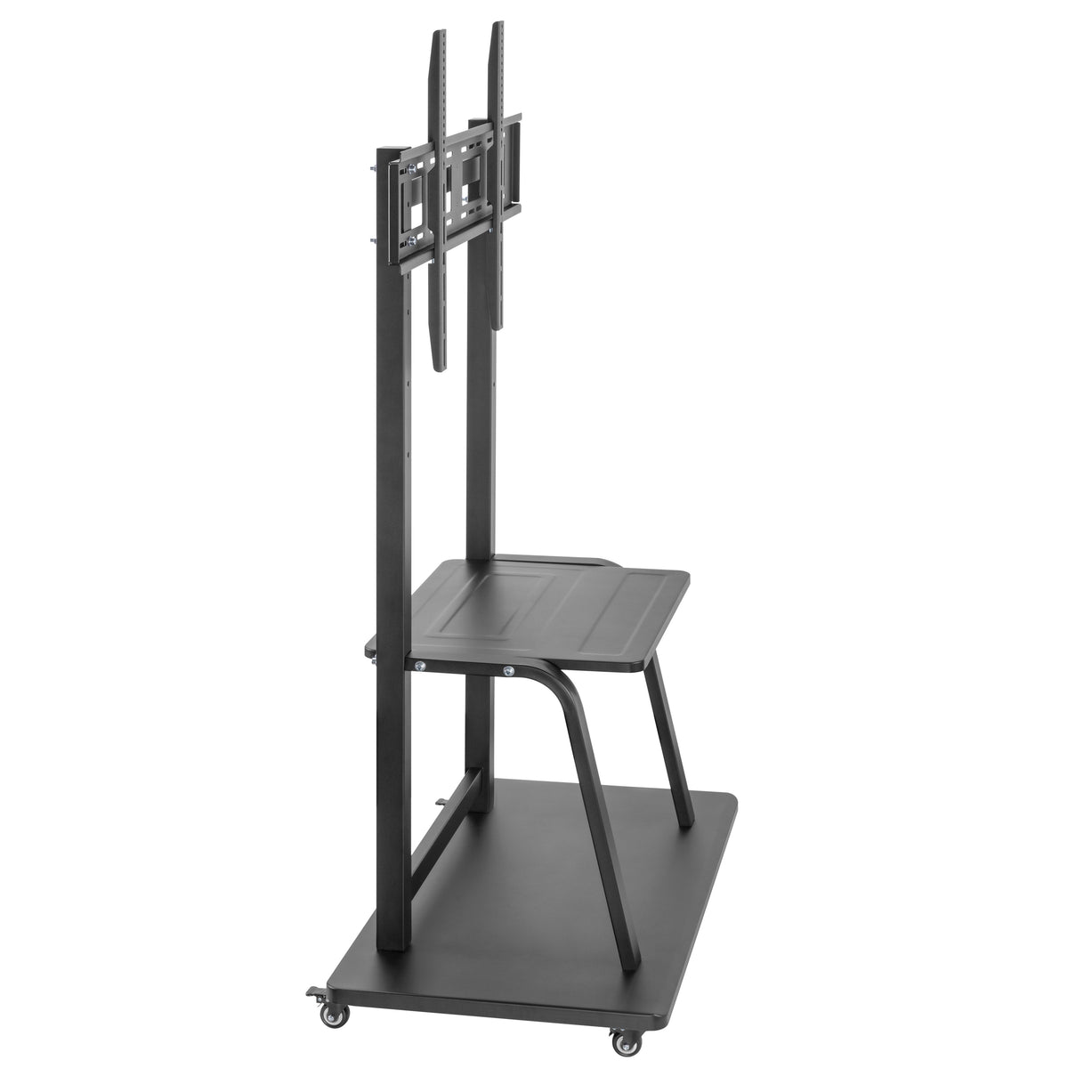 ProperAV Mobile TV Trolley Stand on Wheels for 37" - 100" Screens (150kg Capacity / Vesa Max. 800x600) – view 9
