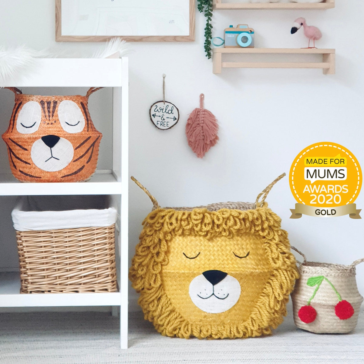 Yellow Lion Basket - Extra Large – view 2