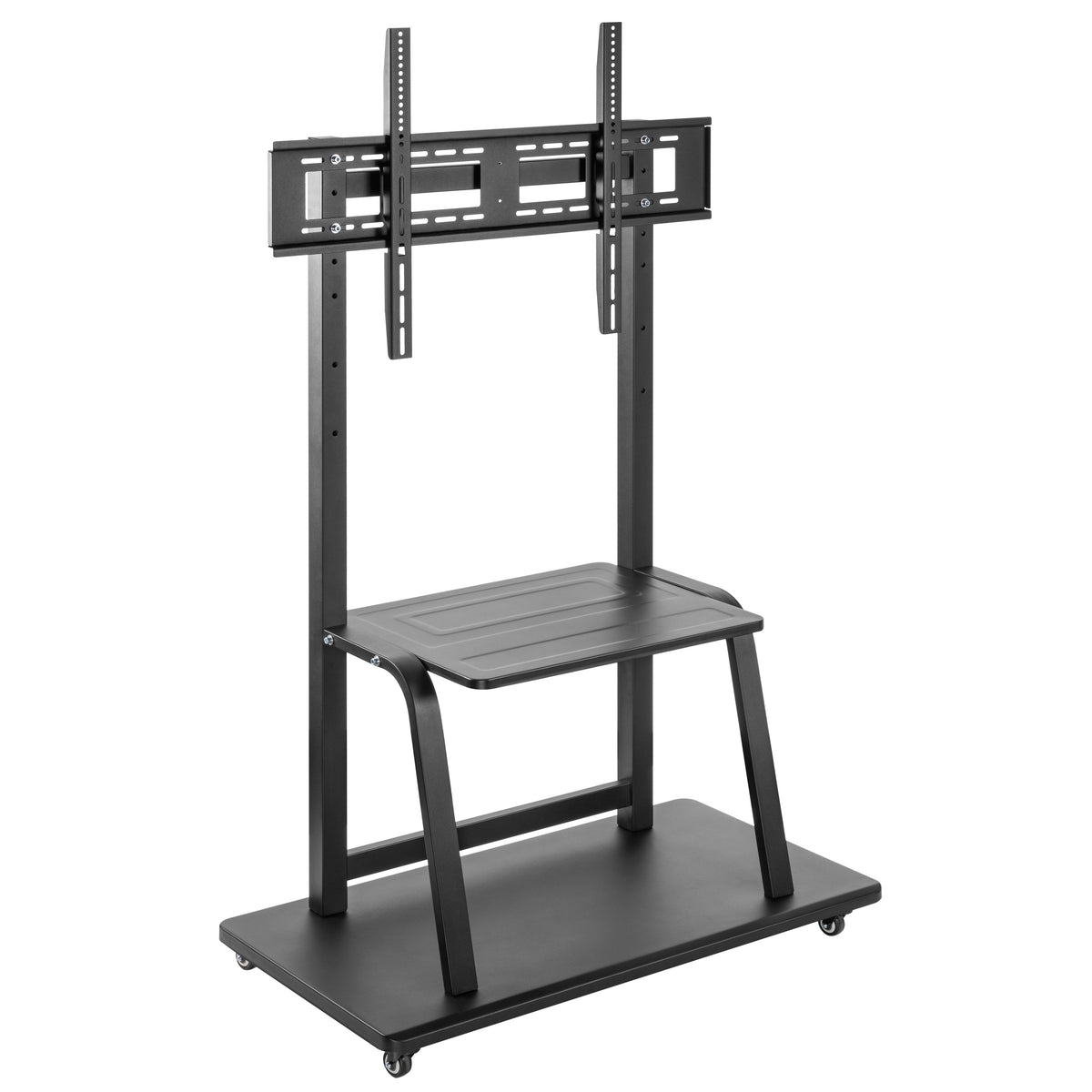 ProperAV Mobile TV Trolley Stand on Wheels for 37" - 100" Screens (150kg Capacity / Vesa Max. 800x600) – view 7