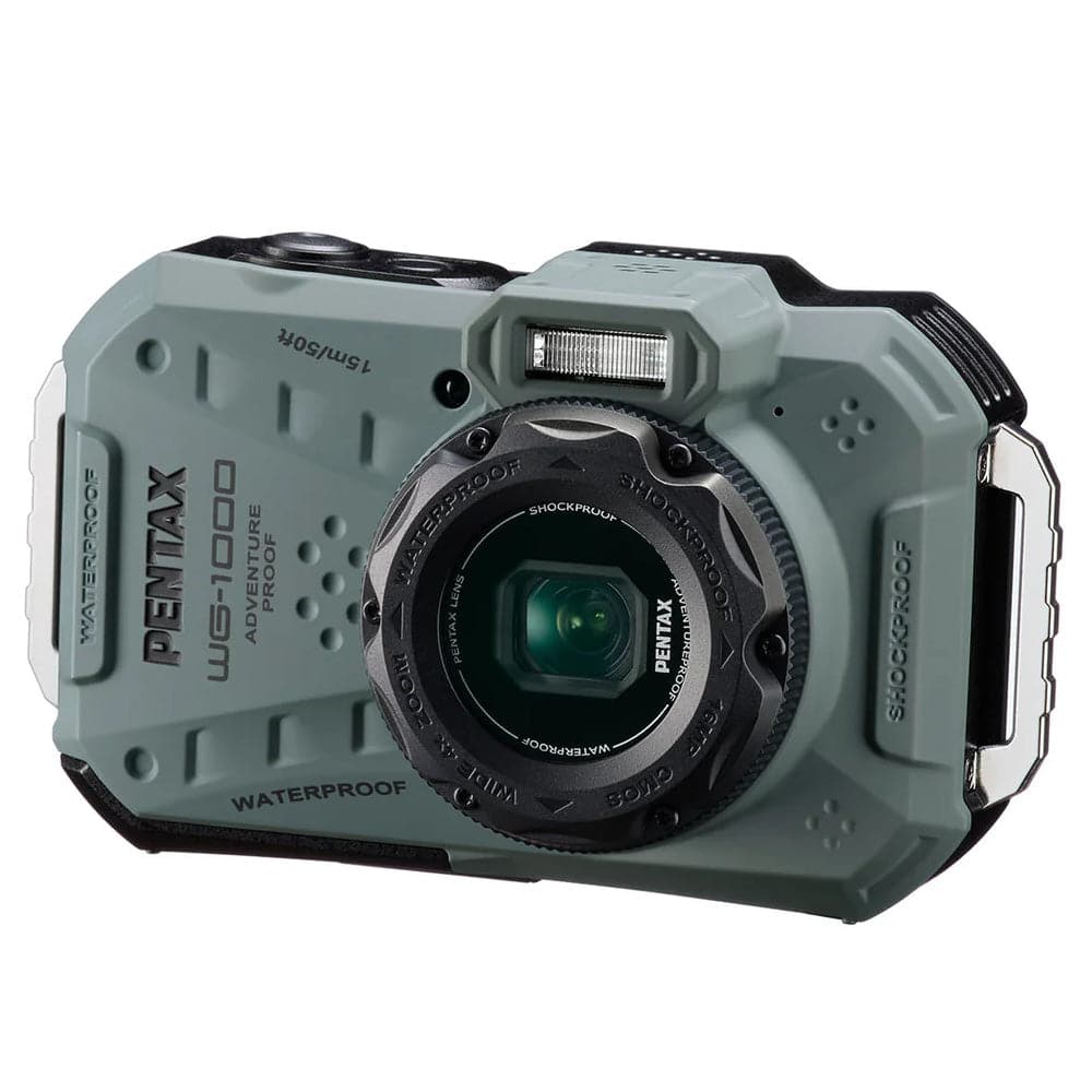 Pentax Wg-1000 16Mp 4x Zoom Tough Compact Camera - Olive – view 6