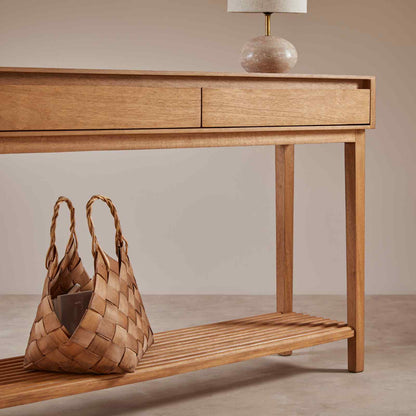 Melia Console Table with Two Drawers – view 2