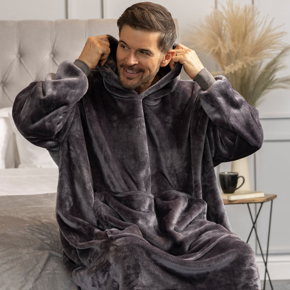 Mega Soul Warming Soft Fleece Oversized Snoodie Hoodie for Winter – view 2