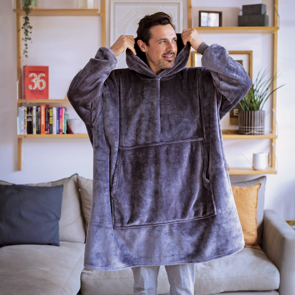 Mega Soul Warming Soft Fleece Oversized Snoodie Hoodie for Winter – view 3