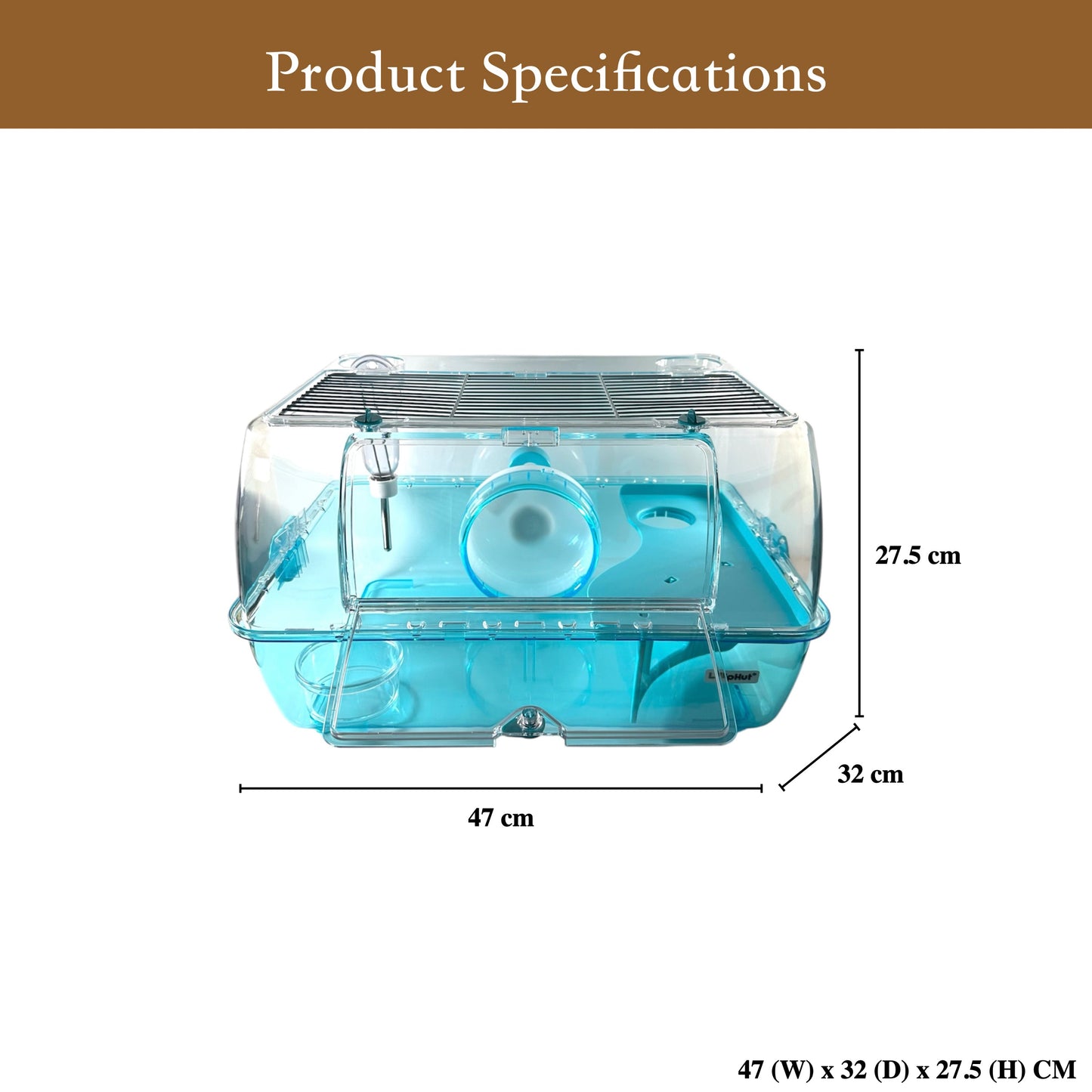 LillipHut Hamster Cage Roomy