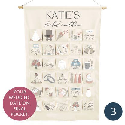 Personalised Bride-to-Be Countdown Calendar – Bridal Gift