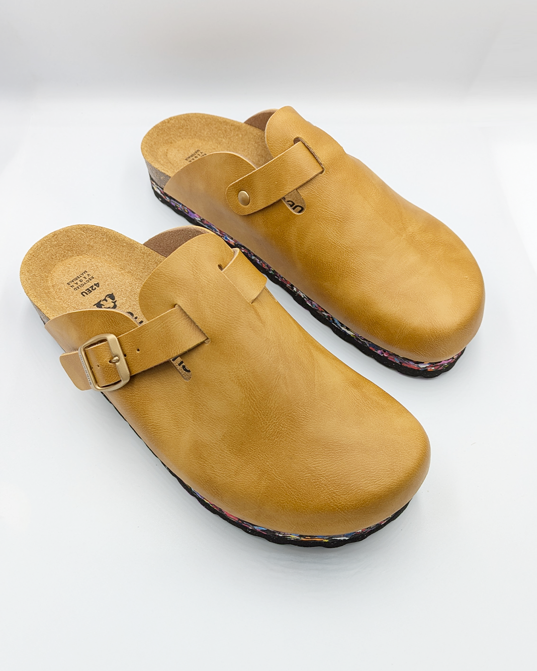 Amber Recycled Vegan Leather Clog - Amber – view 4