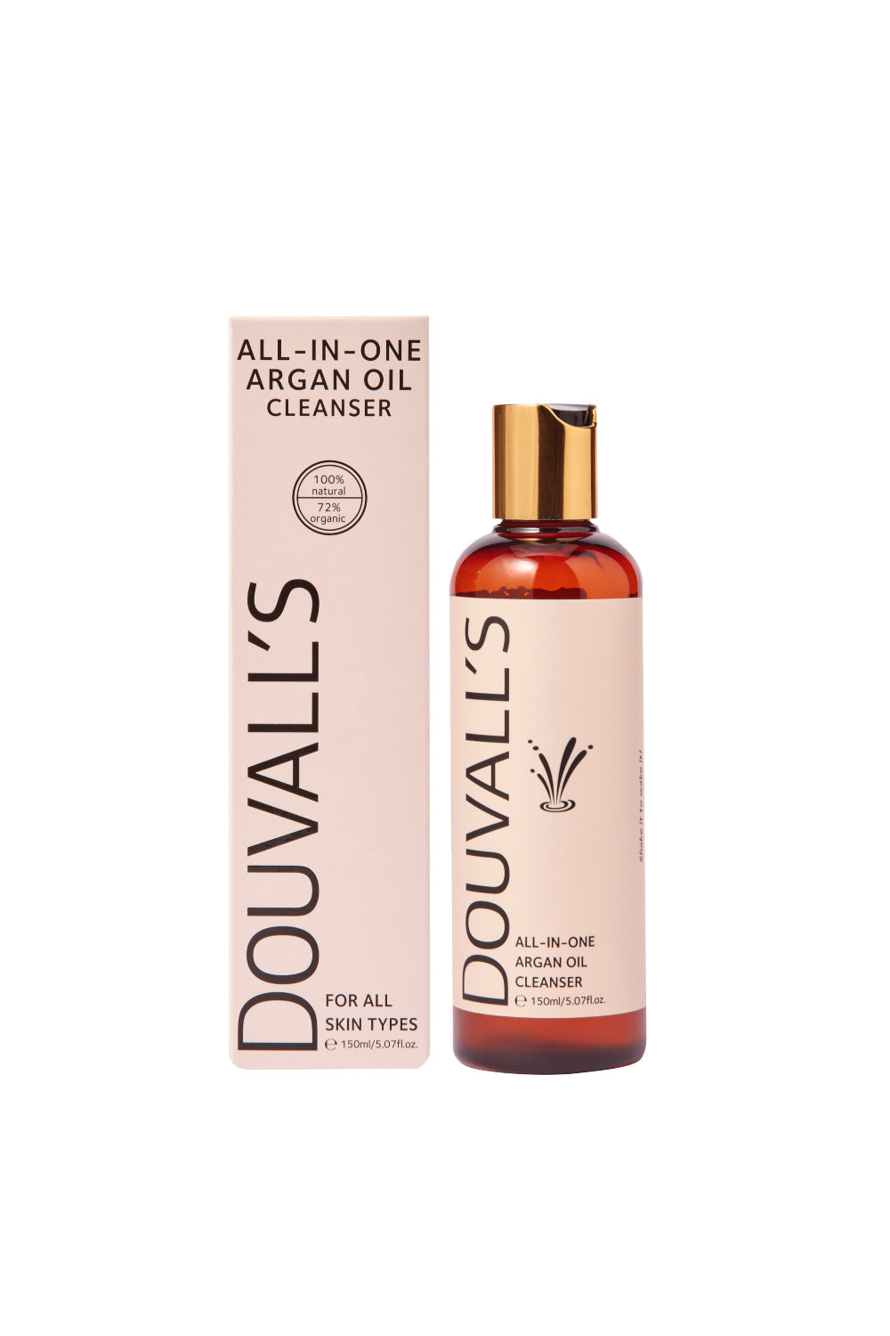 Luxury Argan Gift Set containing 150ml argan cleanser and 50ml organic first cold pressed argan oil – view 2