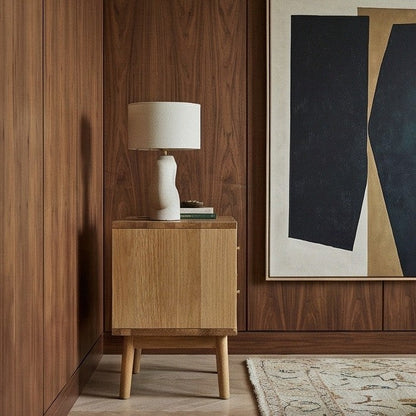 Wright Oak Bedside Table – view 4