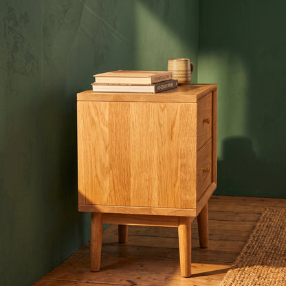 Wright Oak Bedside Table – view 3