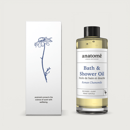 Calming Bath & Shower Oil with Roman Chamomile – Sleep & Stress Relief