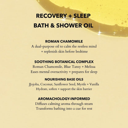 Calming Bath & Shower Oil with Roman Chamomile – Sleep & Stress Relief