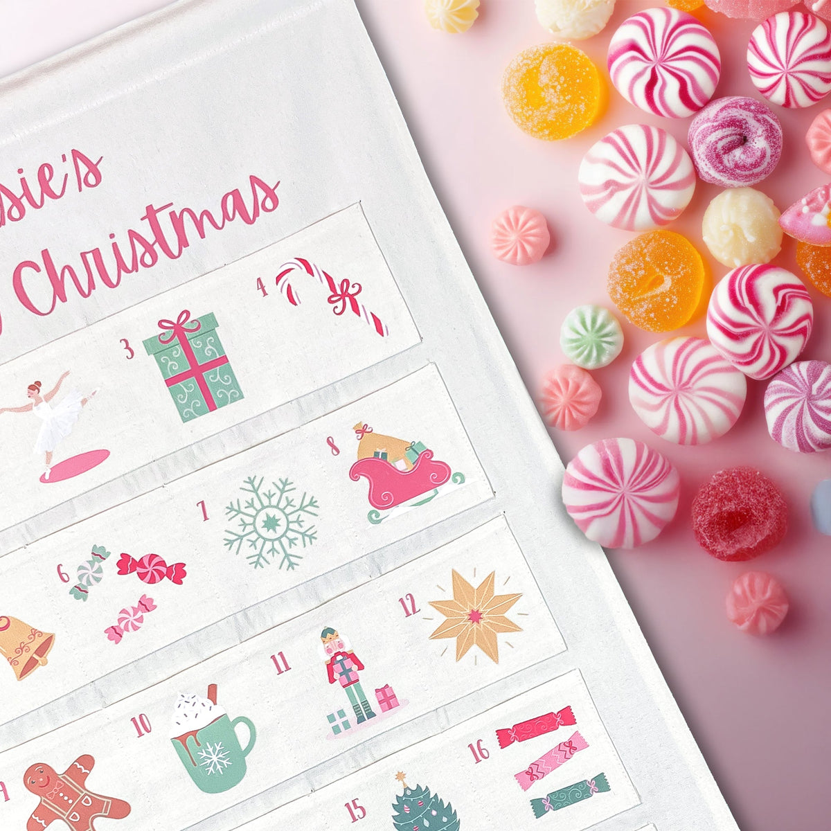 Personalised Sweet Advent Calendar Christmas countdown – view 2
