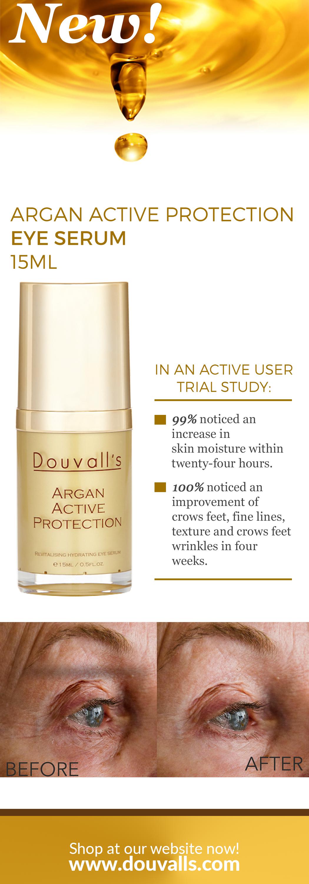 Argan Active Protection Eye Serum 15ml | Revitalising and Hydrating Eye Care – view 4
