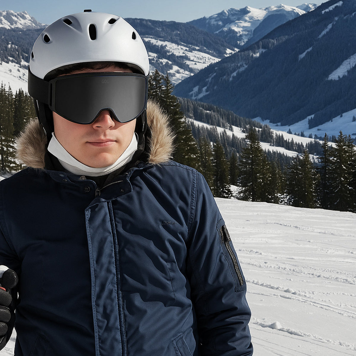 Unisex Stratus UV400 Ski Snowboard Goggles with Anti-Fog Mirror Double Lens – view 4