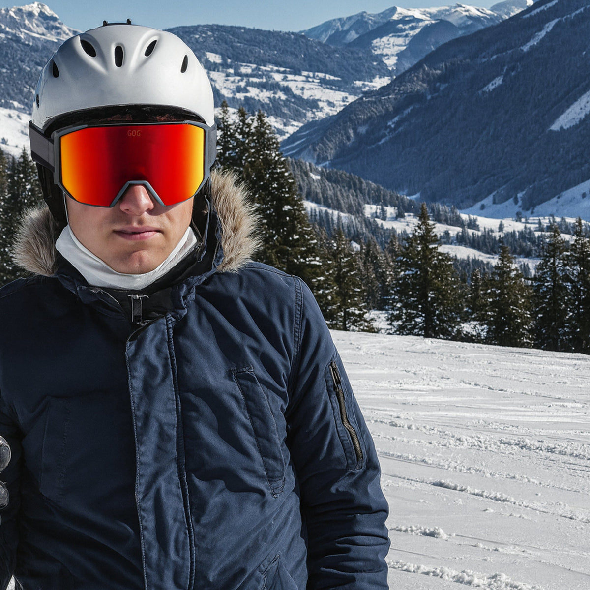 Unisex Stratus UV400 Ski Snowboard Goggles with Anti-Fog Mirror Double Lens – view 12